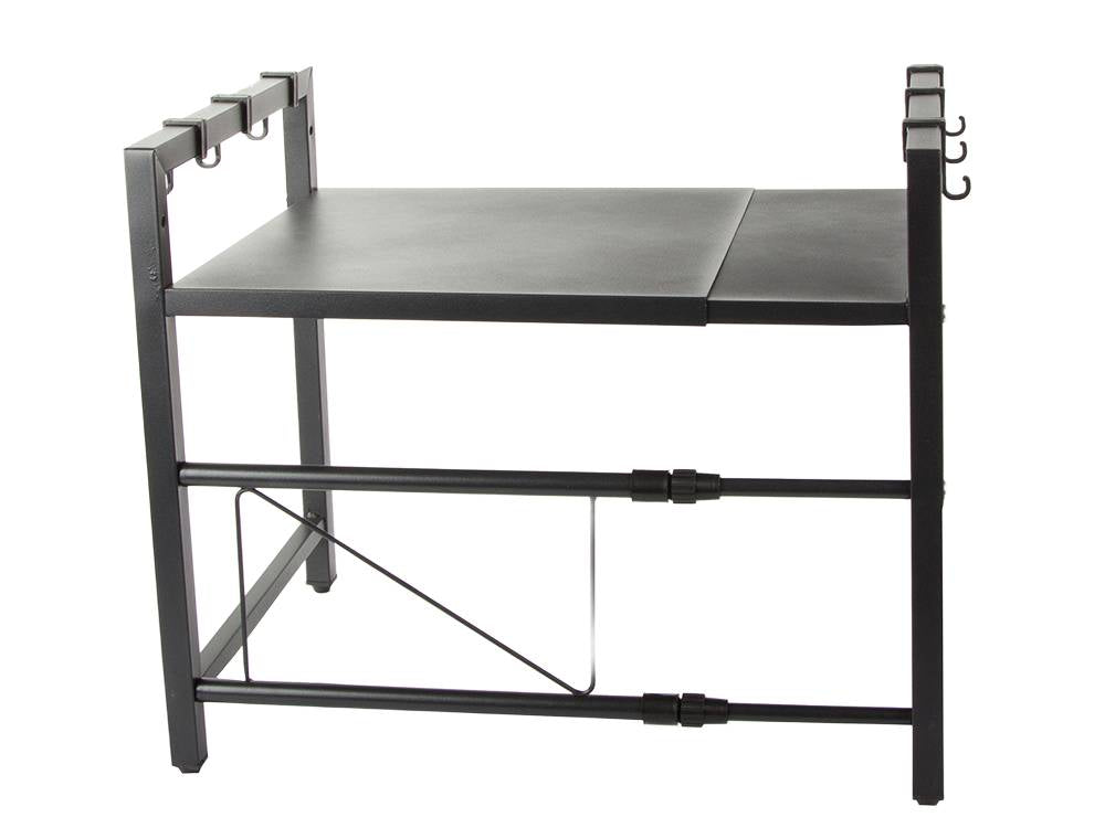Raft metalic pentru cuptorul cu microunde, Zola®, etajera ajustabila, organizator bucatarie, 42x41-62x36 cm, negru Raft metalic pentru cuptorul cu microunde, Zola®, etajera ajustabila, organizator bucatarie, 42x41-62x36 cm, negru